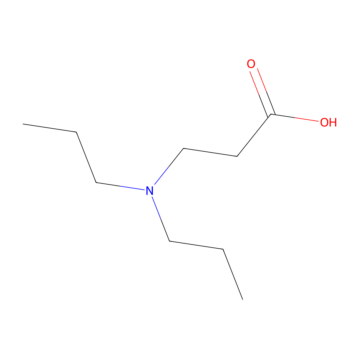 3-(Dipropylamino)propanoic acid molecular structure, CAS 57724-25-1