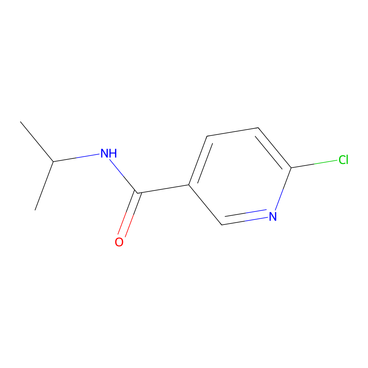 6-chloro-N-isopropylnicotinamide molecular structure, CAS 57724-90-0
