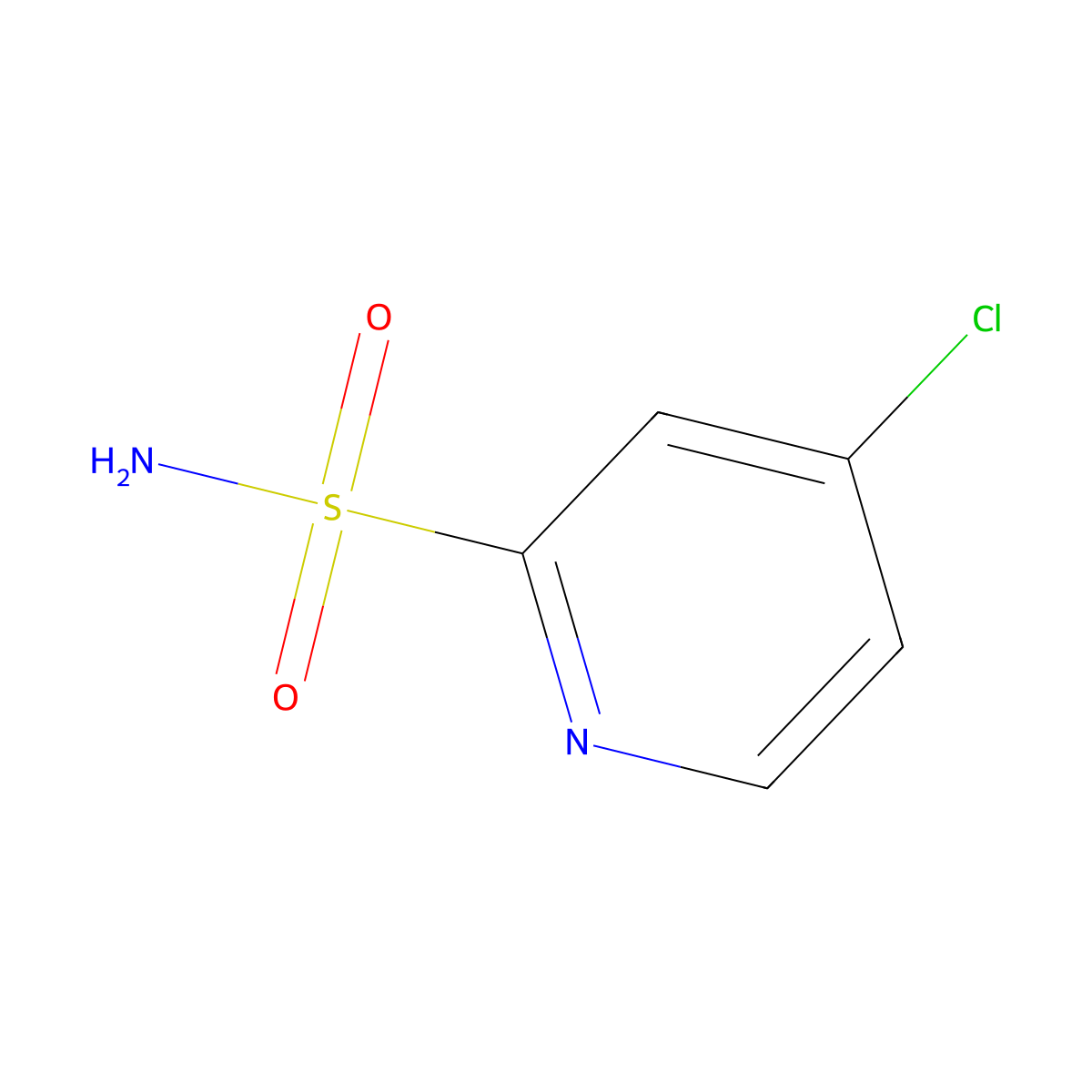 2-Pyridinesulfonamide, 4-chloro- molecular structure, CAS 57724-91-1
