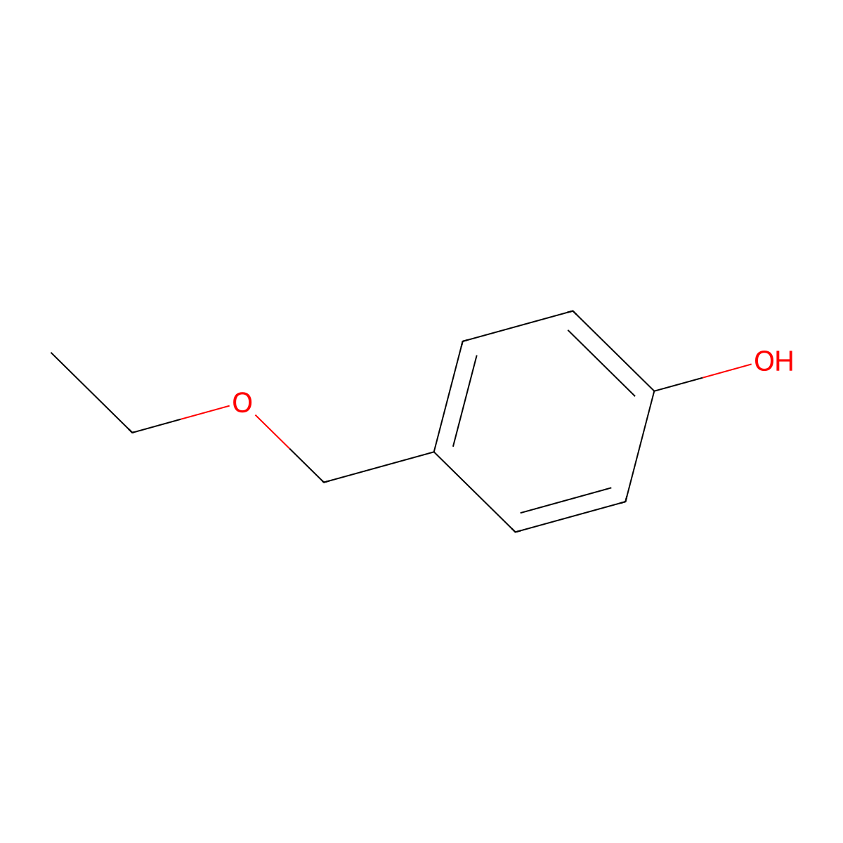4-Ethoxymethylphenol molecular structure, CAS 57726-26-8