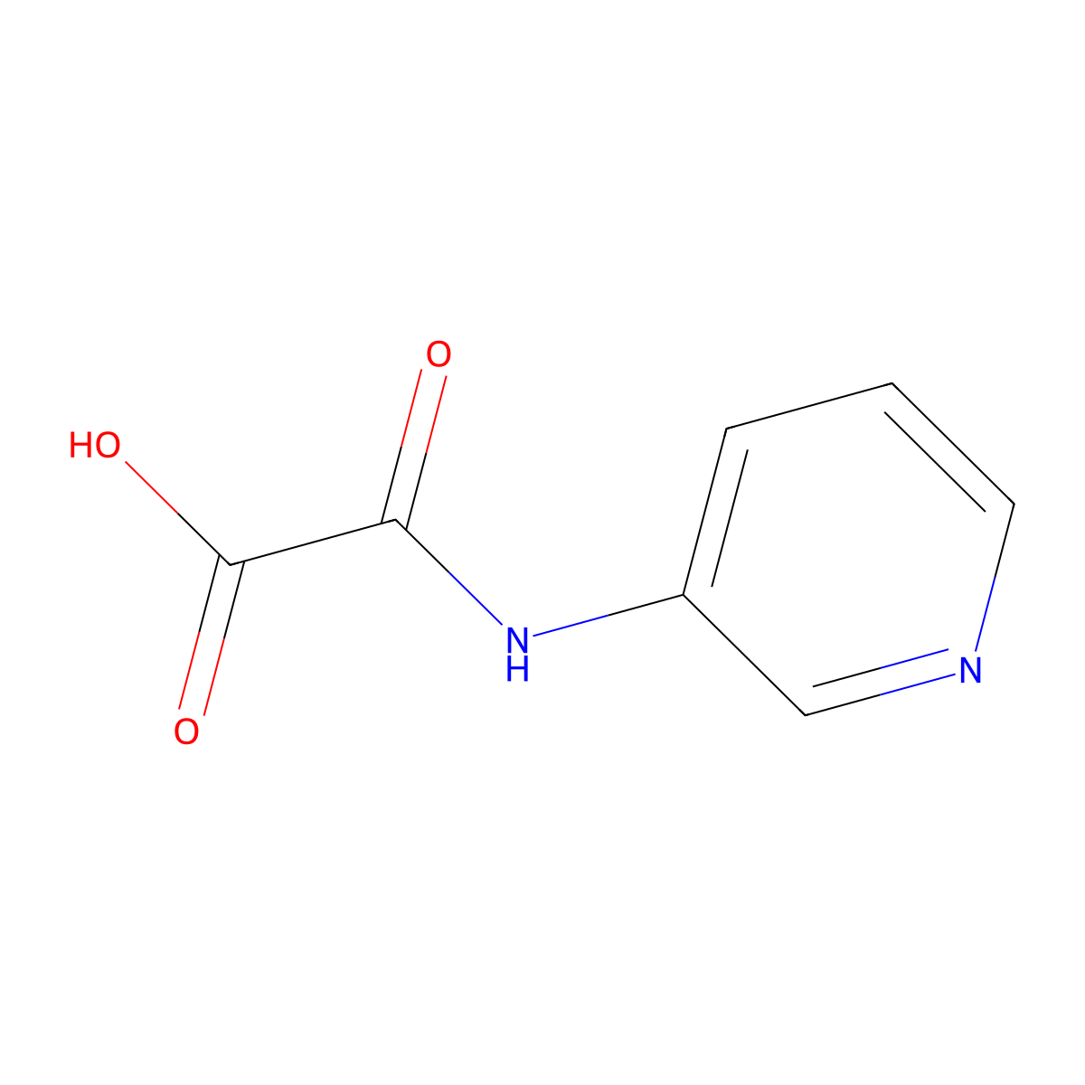 2-Oxo-2-(pyridin-3-ylamino)acetic acid molecular structure, CAS 57727-33-0