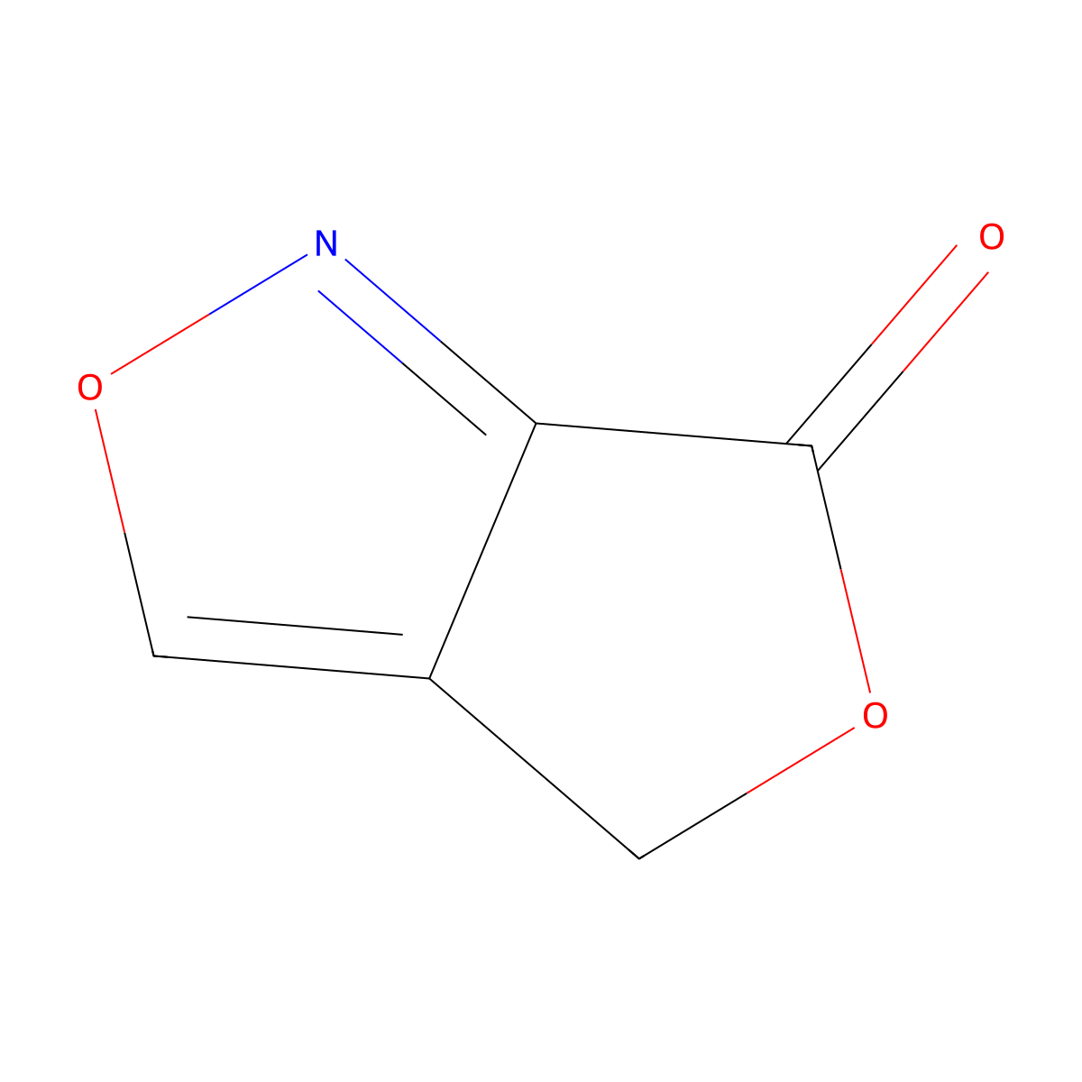 4H,6H-furo[3,4-c][1,2]oxazol-6-one molecular structure, CAS 57728-15-1