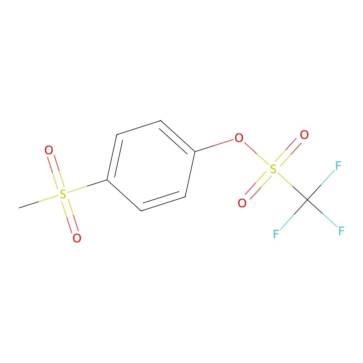 4-(Methanesulfonyl)phenyl trifluoromethanesulfonate molecular structure, CAS 57728-86-6