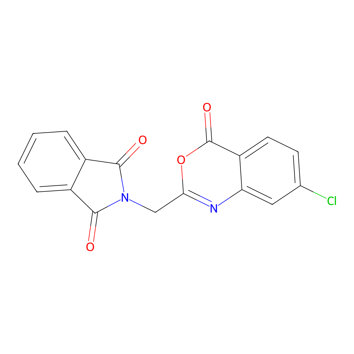 2-[(7-chloro-4-oxo-4H-3,1-benzoxazin-2-yl)methyl]-1H-isoindole-1,3(2H)-dione molecular structure, CAS 5773-06-8