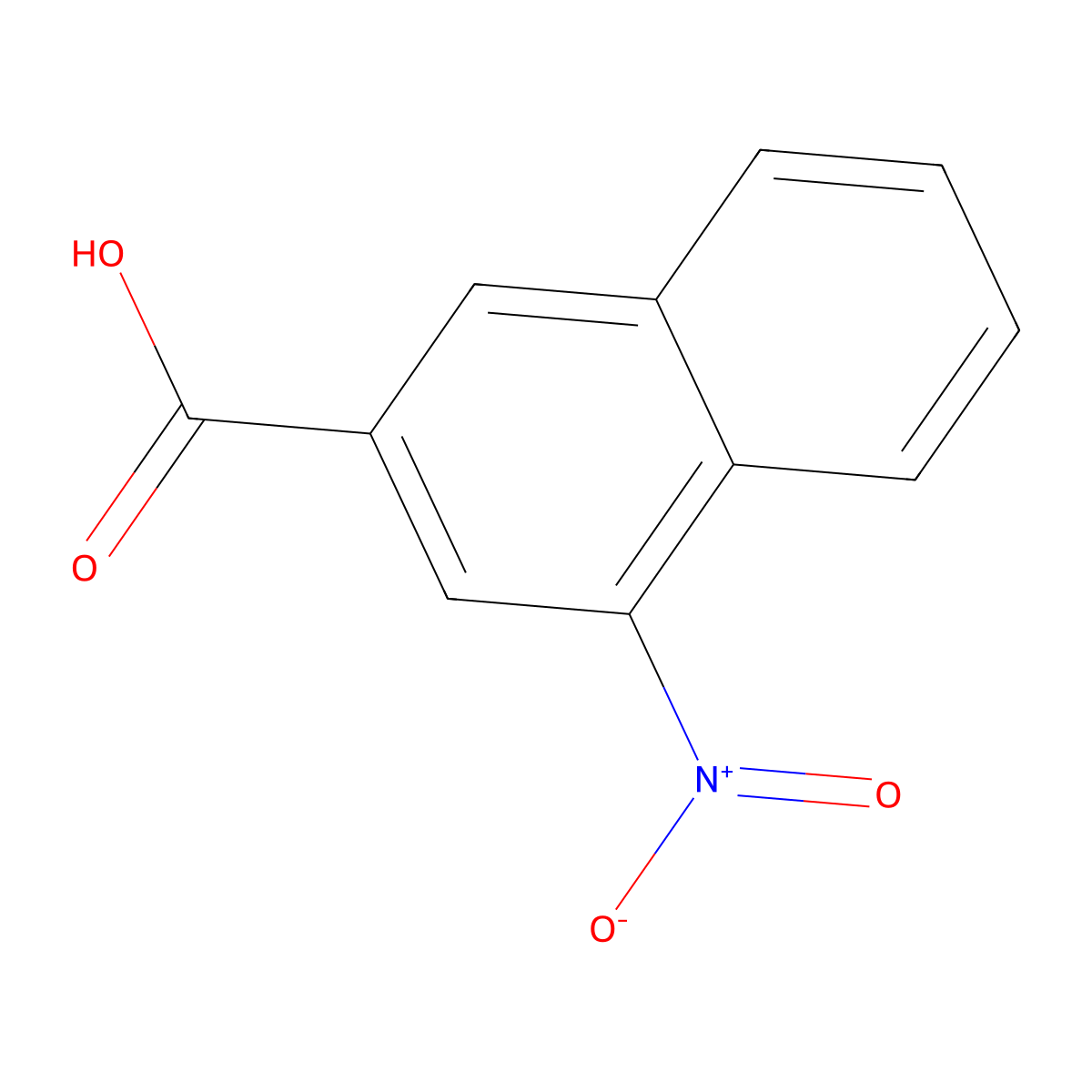4-Nitronaphthalene-2-carboxylic acid molecular structure, CAS 5773-65-9