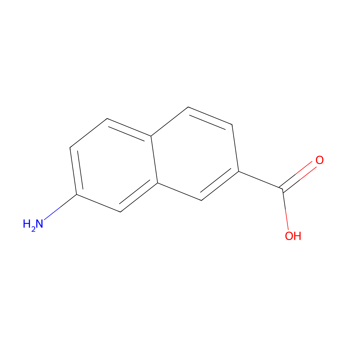 7-Amino-2-naphthoic acid molecular structure, CAS 5773-99-9