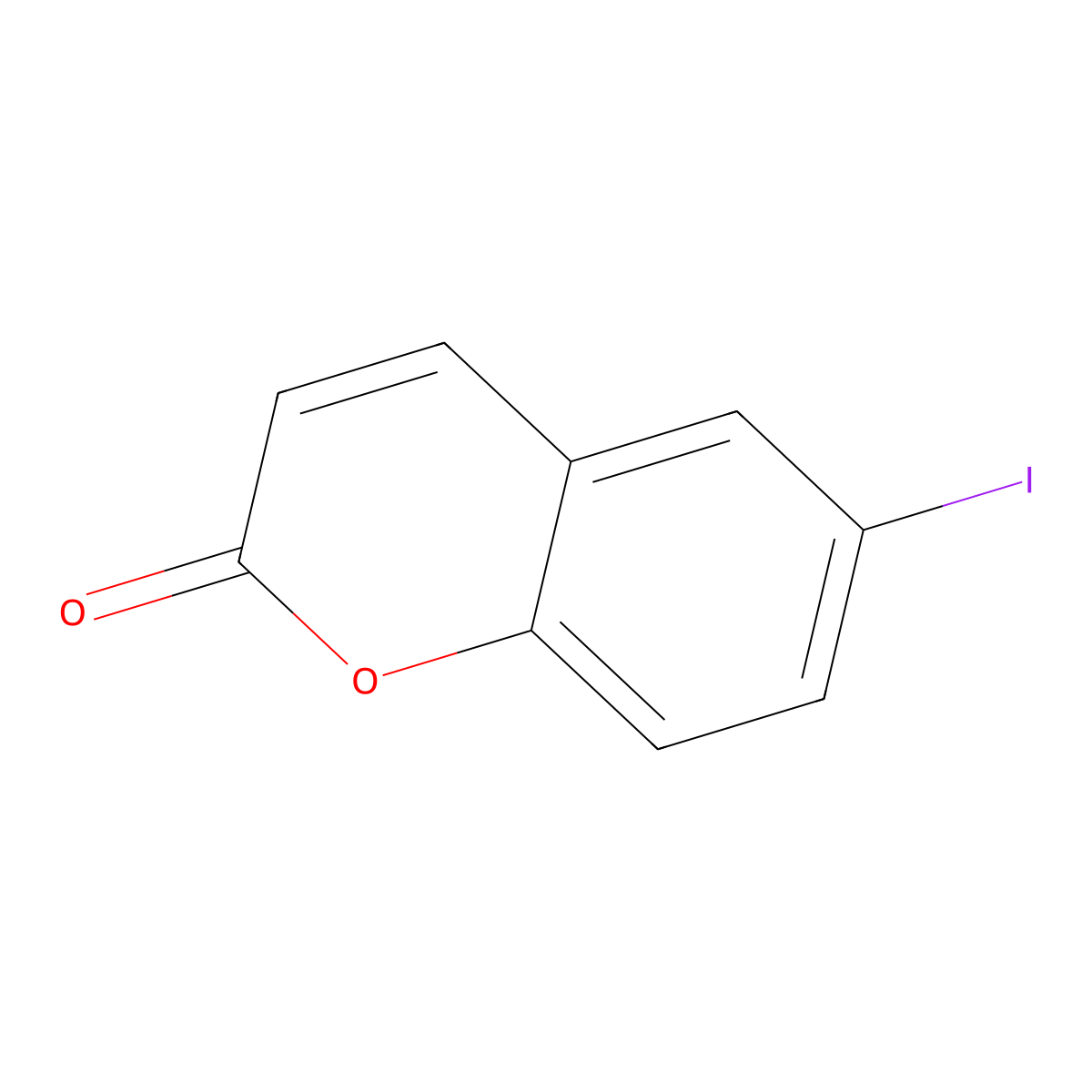 6-Iodo-2H-chromen-2-one molecular structure, CAS 57730-40-2
