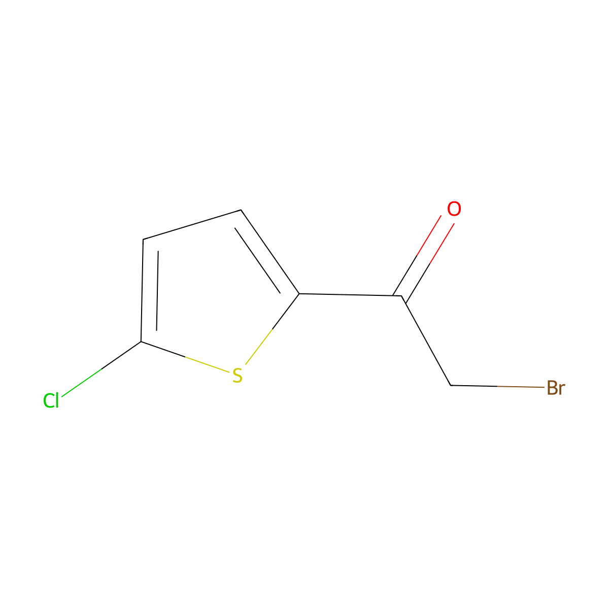 2-(Bromoacetyl)-5-chlorothiophene molecular structure, CAS 57731-17-6