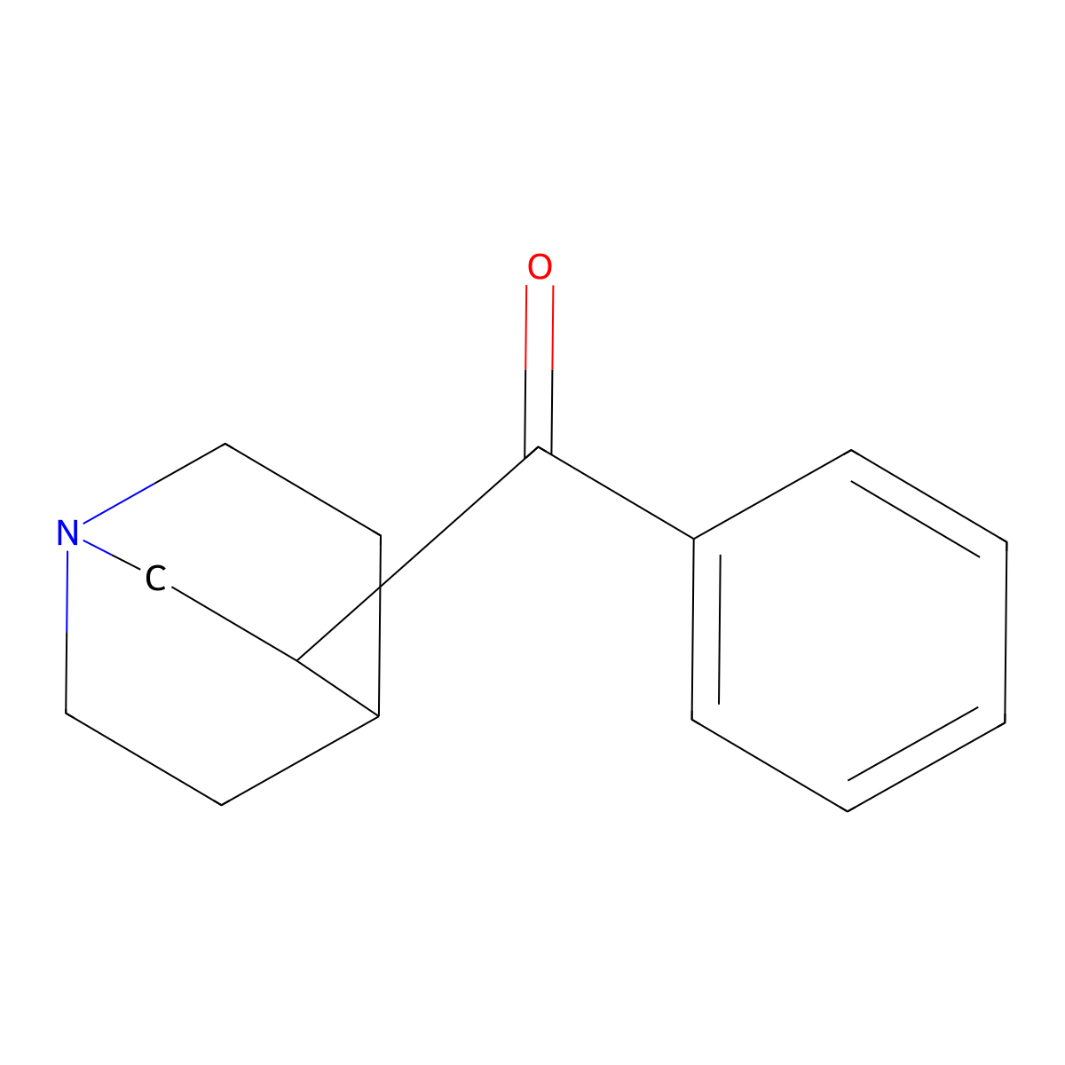 Methanone, 1-azabicyclo[2.2.2]oct-3-ylphenyl- molecular structure, CAS 57734-94-8
