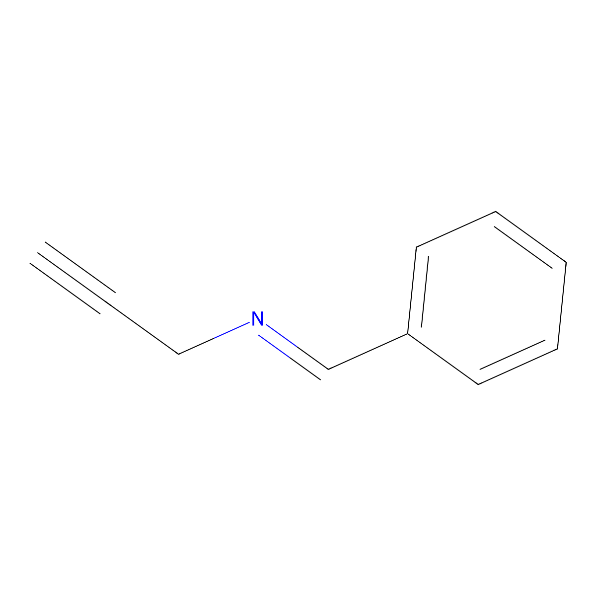 N-Benzylidene-2-propynylamine molecular structure, CAS 57734-99-3