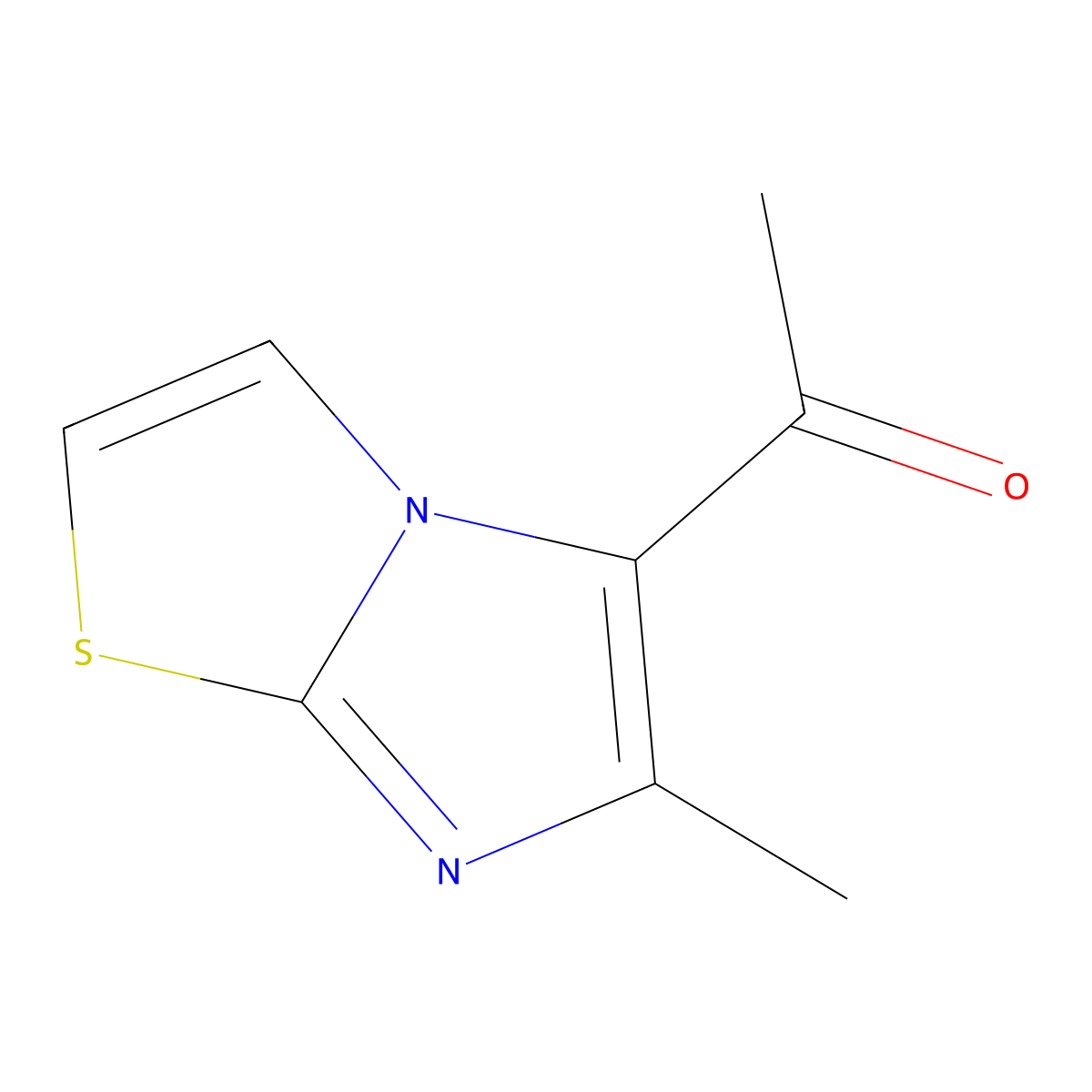 1-(6-Methylimidazo[2,1-b][1,3]thiazol-5-yl)ethanone molecular structure, CAS 57738-11-1