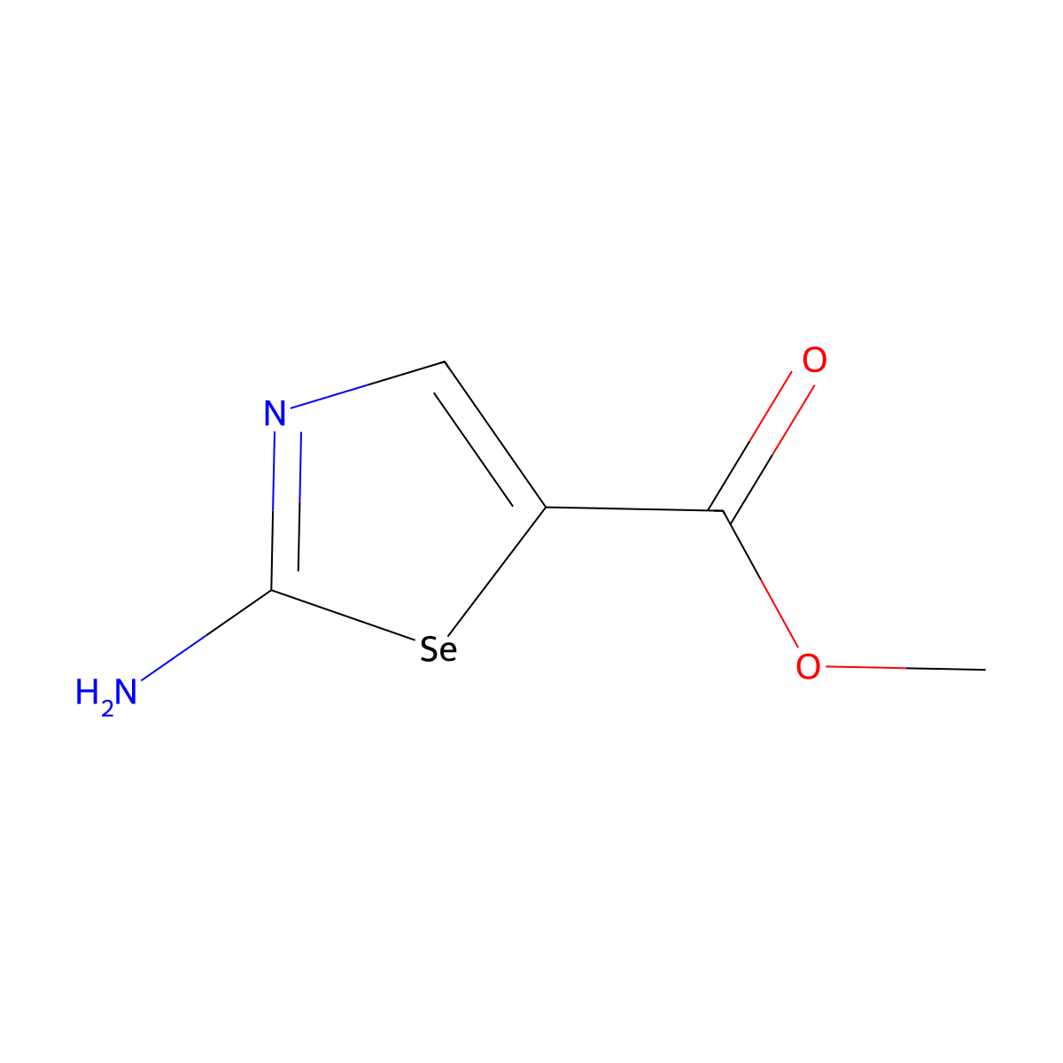 Methyl 2-amino-1,3-selenazole-5-carboxylate molecular structure, CAS 57739-52-3