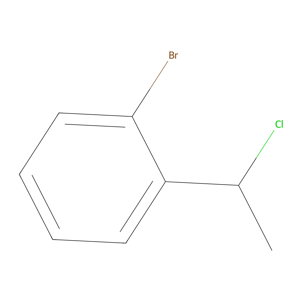 1-Bromo-2-(1-chloroethyl)benzene molecular structure, CAS 57739-76-1