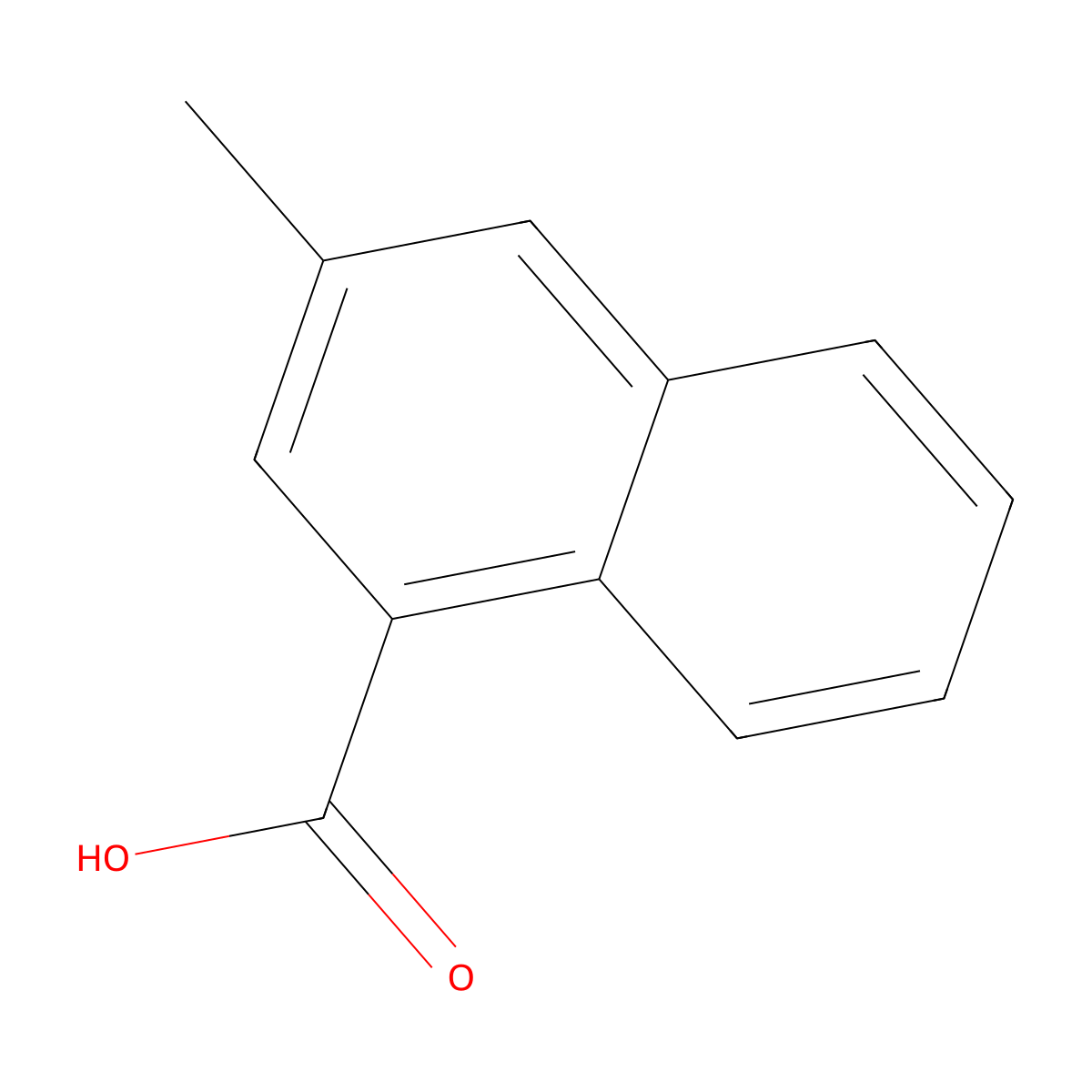 3-Methyl-naphthalene-1-carboxylic acid molecular structure, CAS 5774-05-0