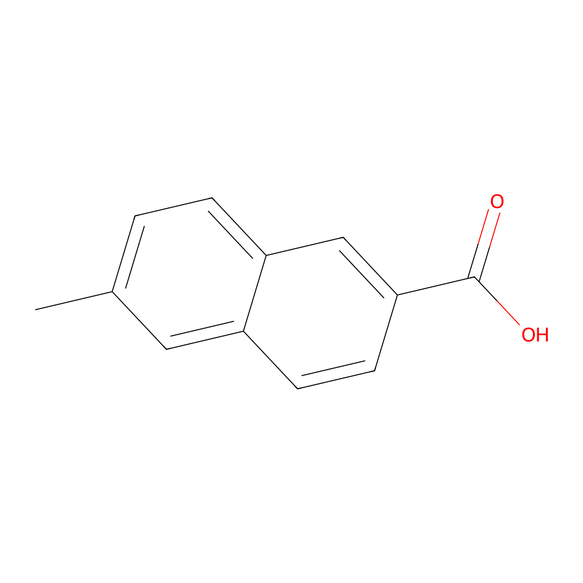 6-Methylnaphthalene-2-carboxylic acid molecular structure, CAS 5774-08-3