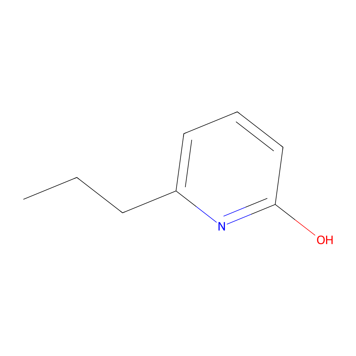 2-Hydroxy-6-(n-propyl)pyridine molecular structure, CAS 57740-48-4