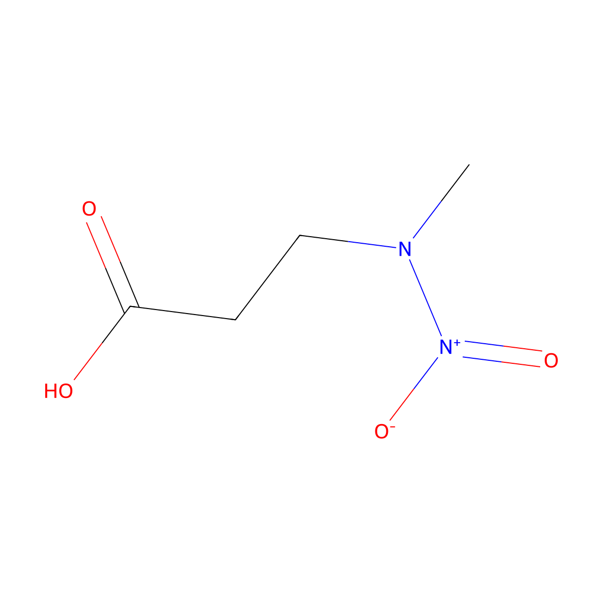 3-[Methyl(nitro)amino]propanoic acid molecular structure, CAS 57742-23-1