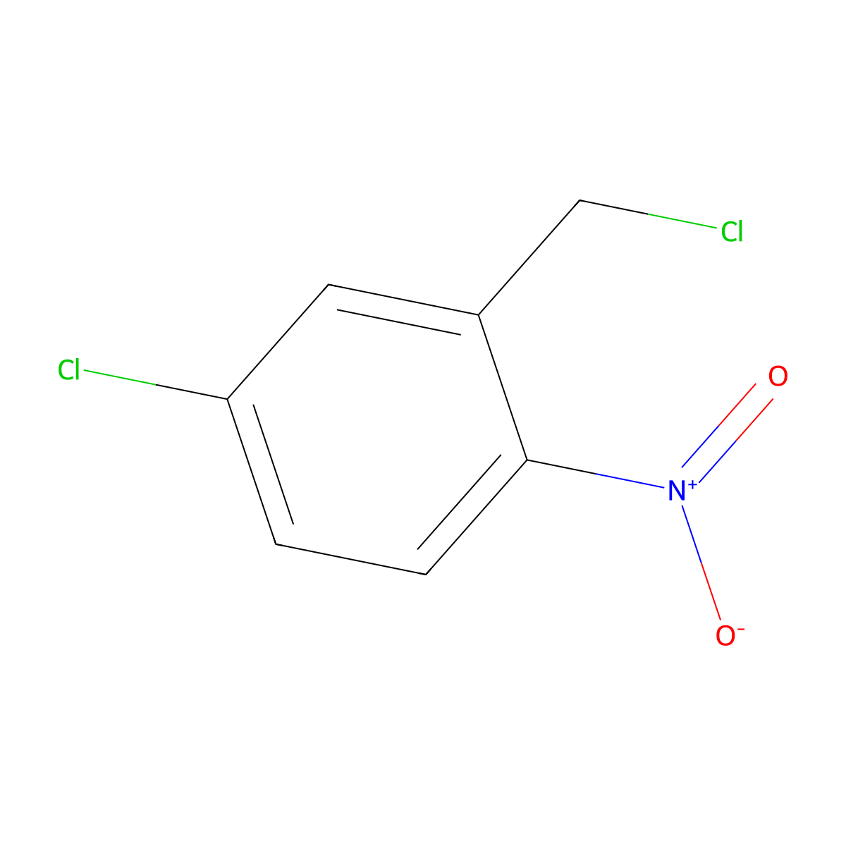 4-Chloro-2-(chloromethyl)-1-nitrobenzene molecular structure, CAS 57750-81-9