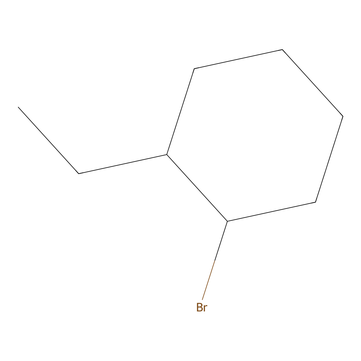 1-Bromo-2-ethylcyclohexane molecular structure, CAS 57756-02-2