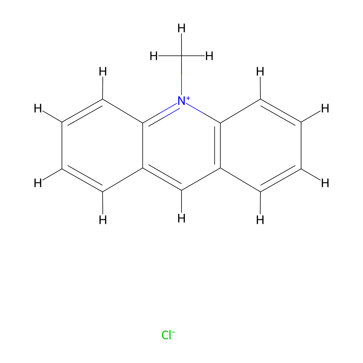 10-Methylacridinium chloride molecular structure, CAS 5776-39-6