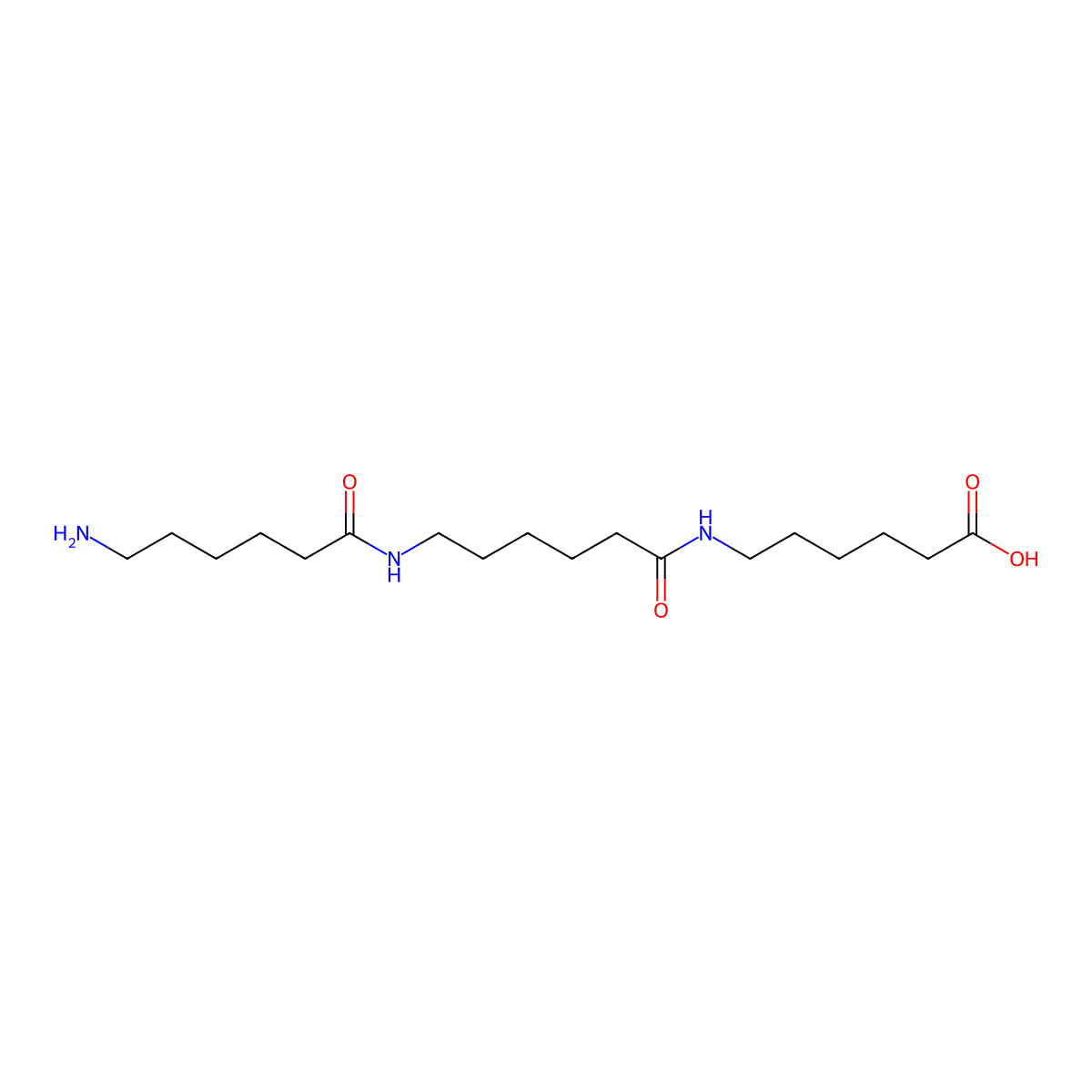 6-[6-(6-Aminohexanamido)hexanamido]hexanoic acid molecular structure, CAS 5776-78-3