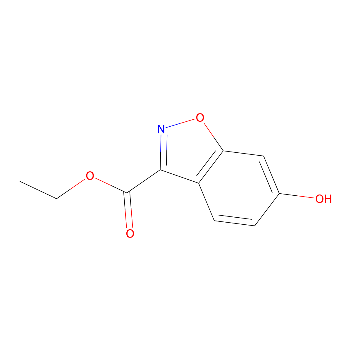 Ethyl 6-hydroxybenzo[d]isoxazole-3-carboxylate molecular structure, CAS 57764-50-8