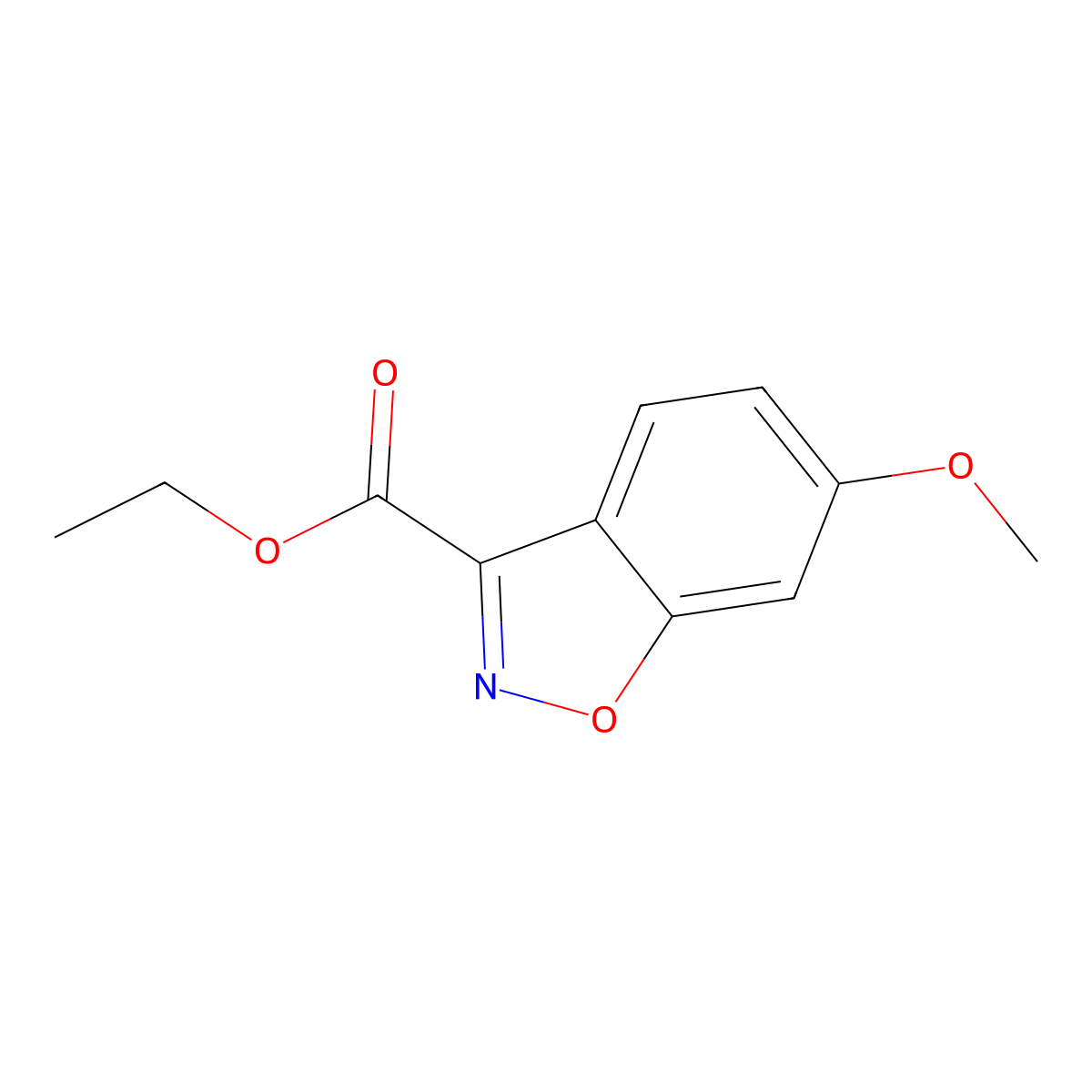 Ethyl 6-methoxybenzo[D]isoxazole-3-carboxylate molecular structure, CAS 57764-51-9
