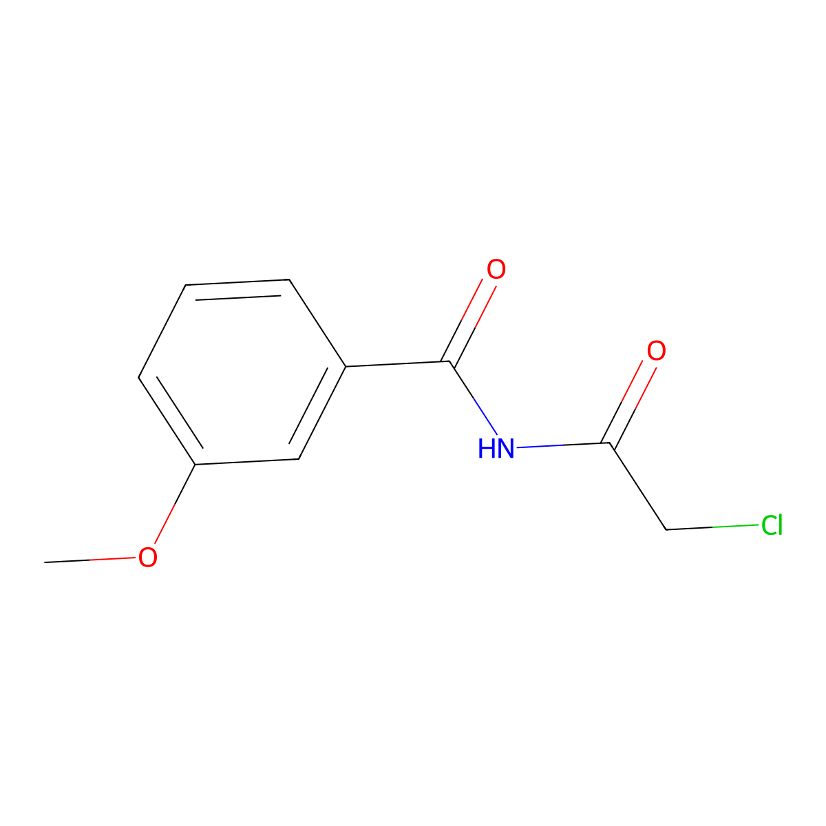 N-(2-Chloroacetyl)-3-methoxybenzamide molecular structure, CAS 57764-61-1