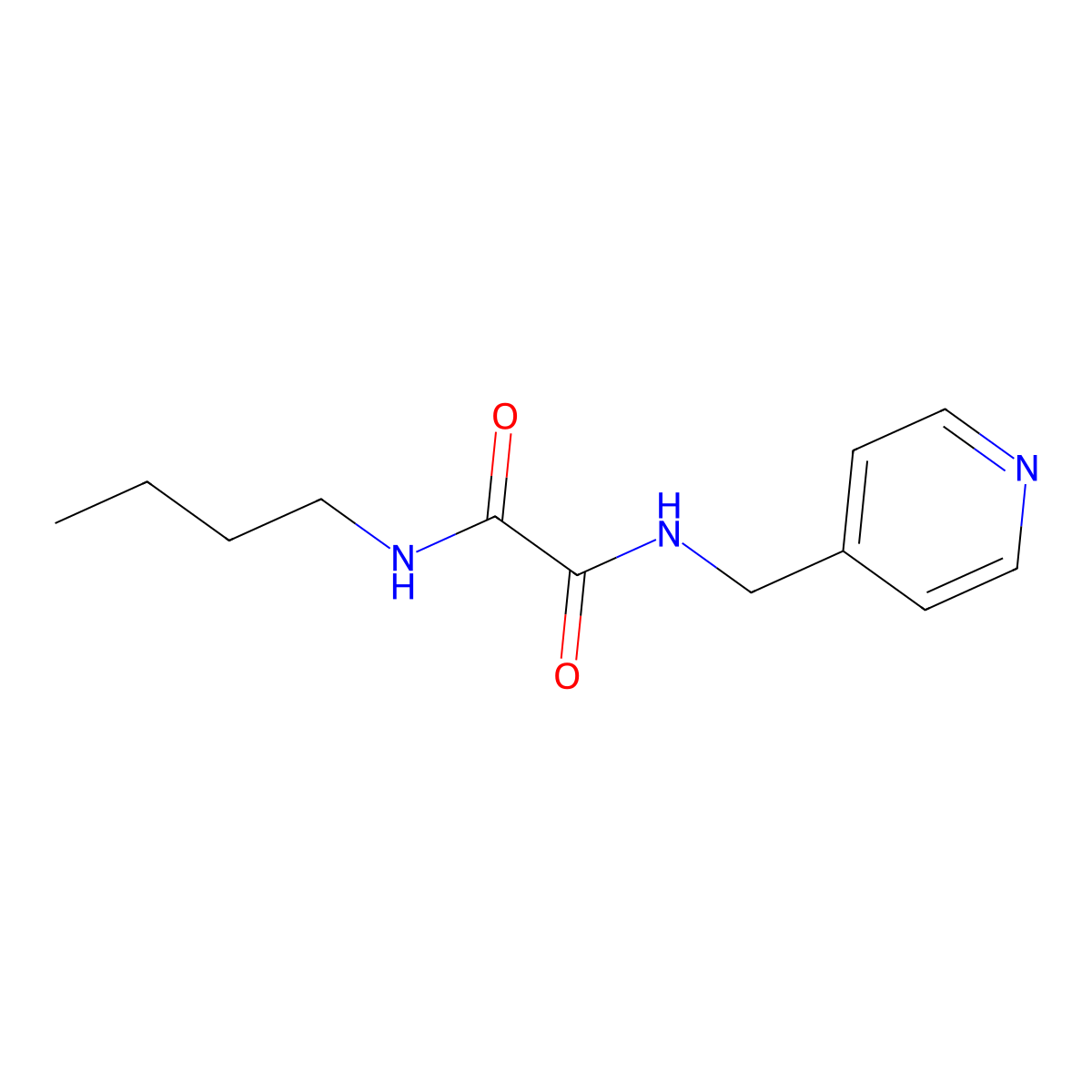 N-butyl-N'-(pyridin-4-ylmethyl)oxamide molecular structure, CAS 577694-11-2