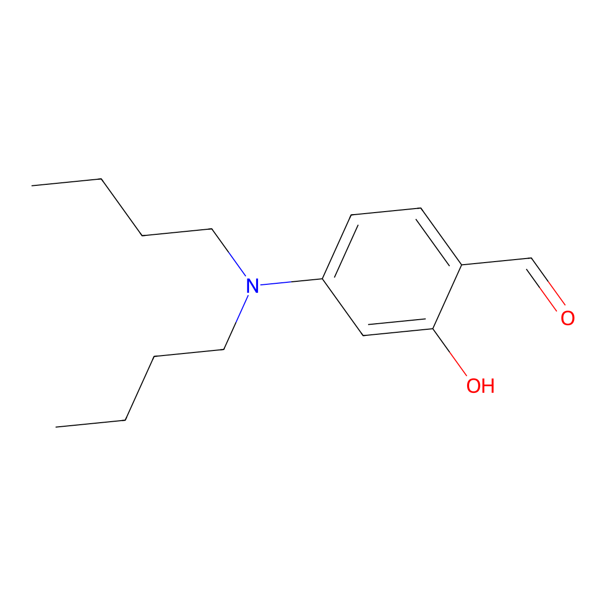 4-(Dibutylamino)salicylaldehyde molecular structure, CAS 57771-09-2