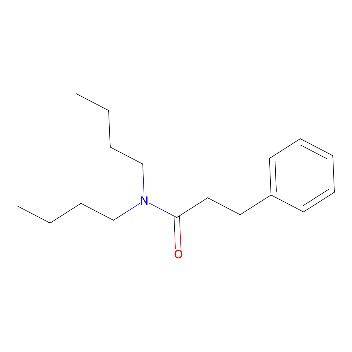 N,N-dibutyl-3-phenylpropanamide molecular structure, CAS 57772-72-2