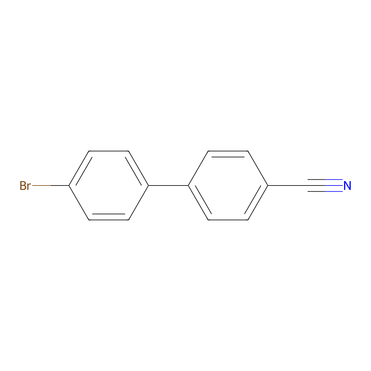 4'-bromo-[1,1'-Biphenyl]-4-carbonitrile molecular structure, CAS 57774-35-3