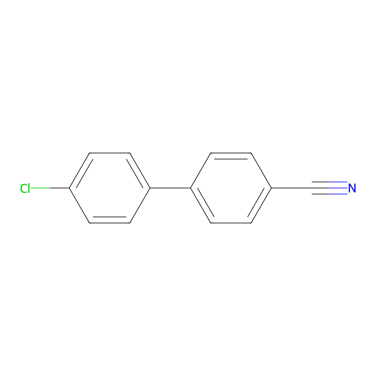 4-(4-Chlorophenyl)benzonitrile molecular structure, CAS 57774-36-4