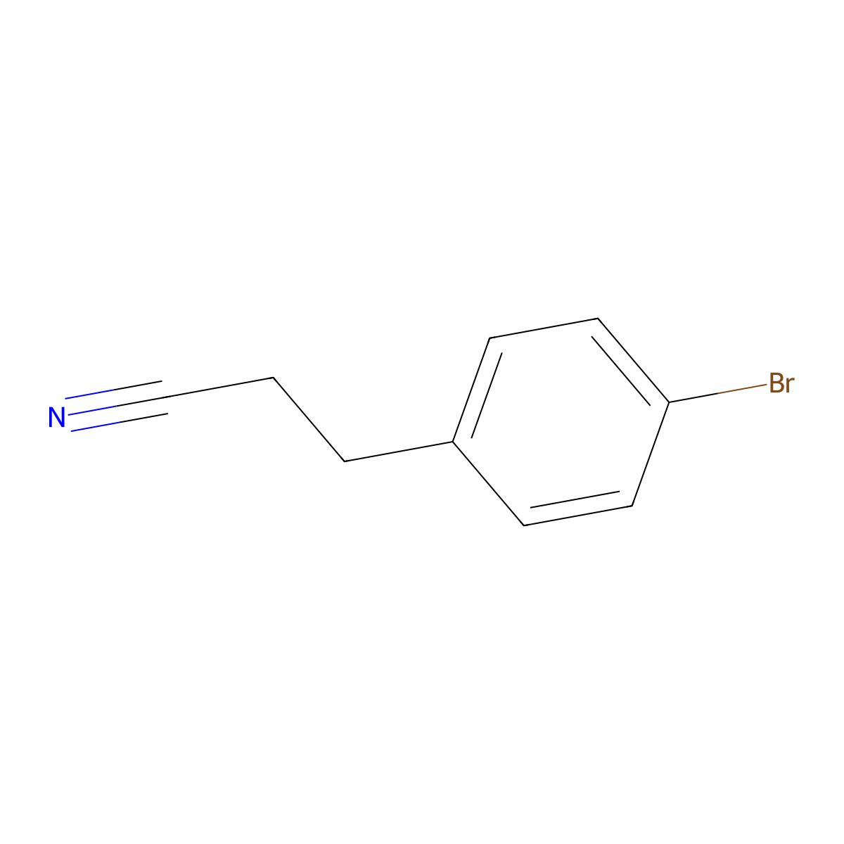 3-(4-Bromophenyl)propanenitrile molecular structure, CAS 57775-08-3