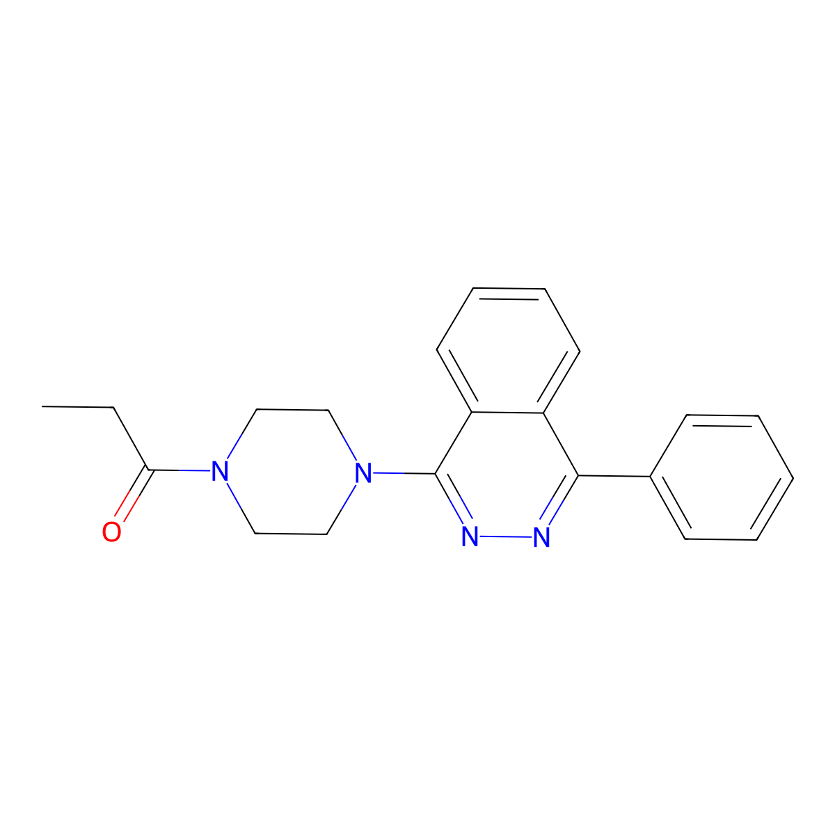 1-[4-(4-Phenylphthalazin-1-yl)piperazin-1-yl]propan-1-one molecular structure, CAS 577765-35-6