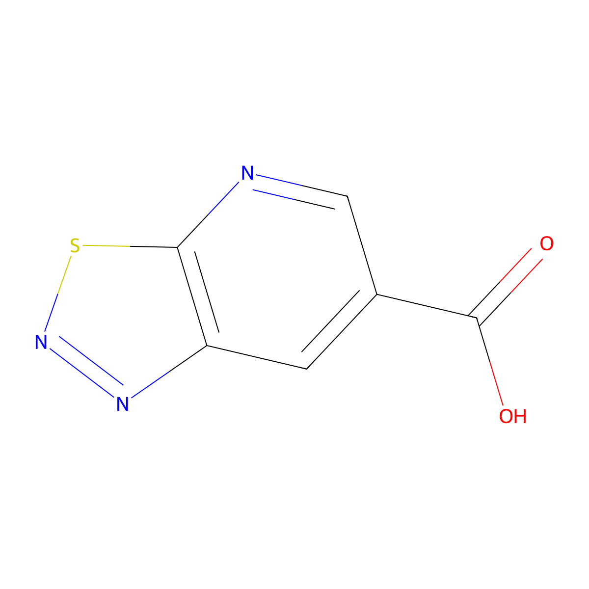 [1,2,3]Thiadiazolo[5,4-b]pyridine-6-carboxylic acid molecular structure, CAS 577771-09-6