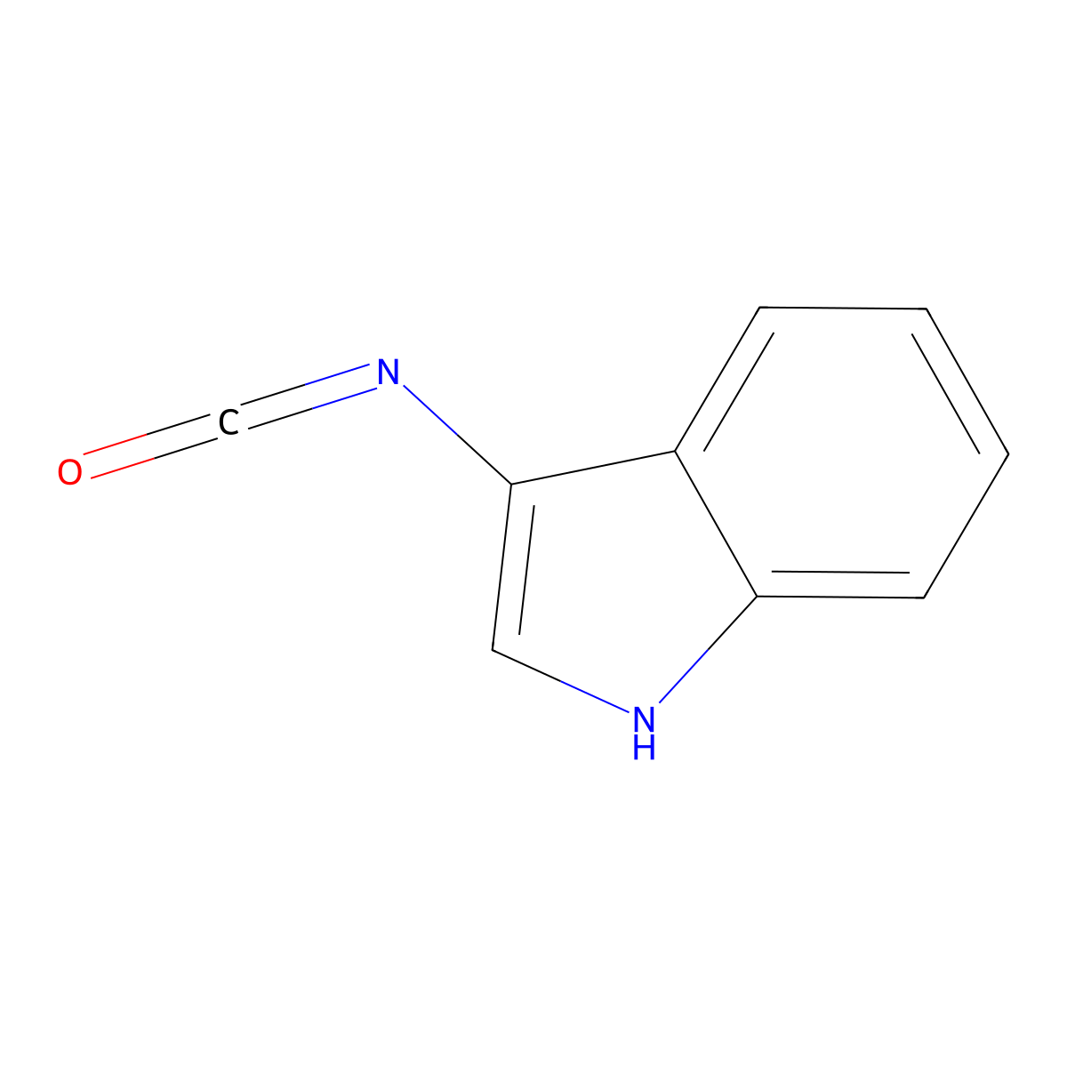 3-isocyanato-1H-indole molecular structure, CAS 57778-78-6