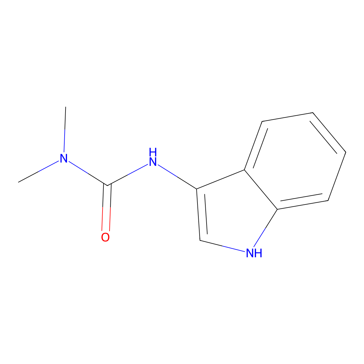 3-(1H-indol-3-yl)-1,1-dimethylurea molecular structure, CAS 57778-84-4