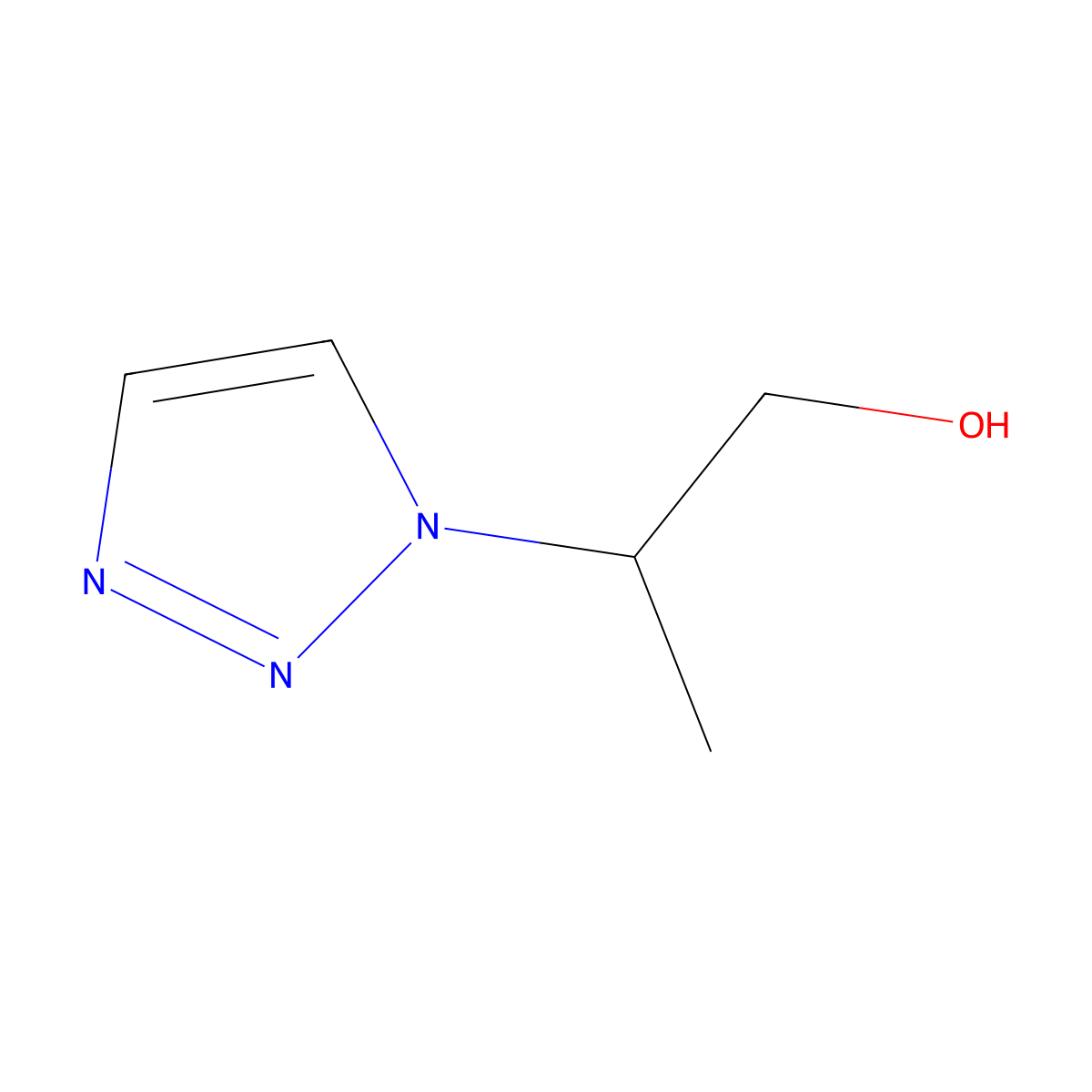 2-(1h-1,2,3-Triazol-1-yl)propan-1-ol molecular structure, CAS 577780-25-7