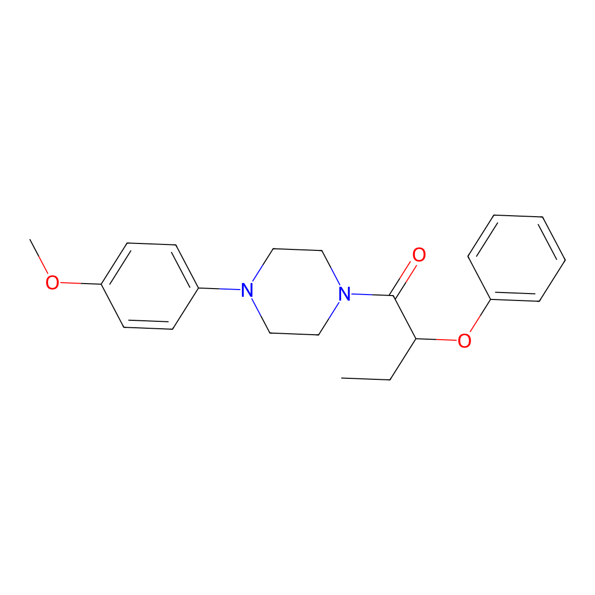 1-[4-(4-Methoxyphenyl)piperazin-1-yl]-2-phenoxybutan-1-one molecular structure, CAS 577790-50-2