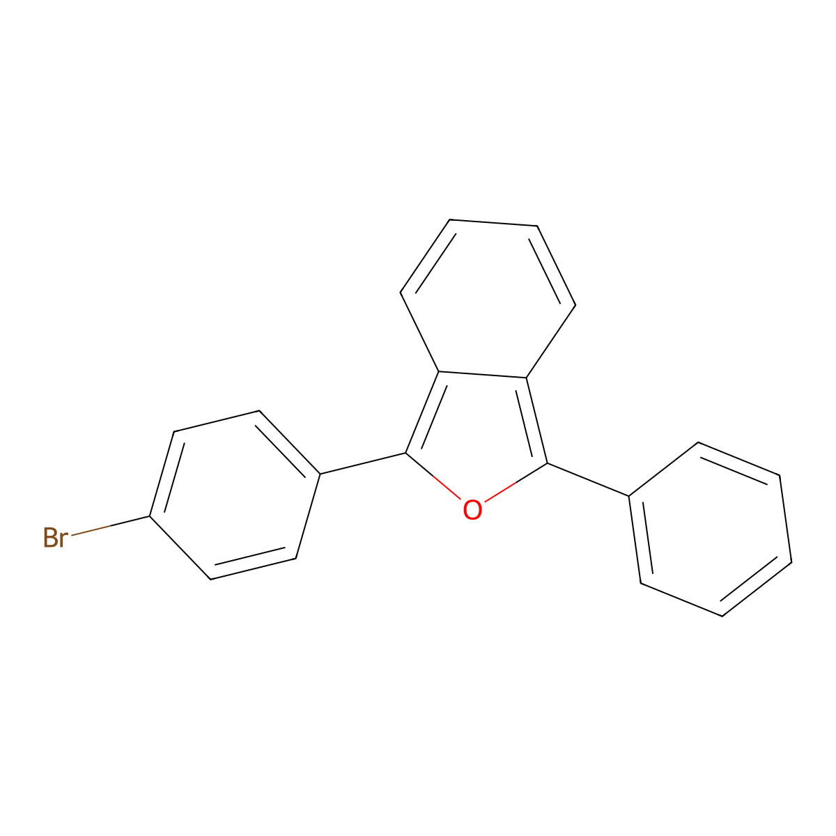 1-(4-Bromophenyl)-3-phenylisobenzofuran molecular structure, CAS 5778-13-2