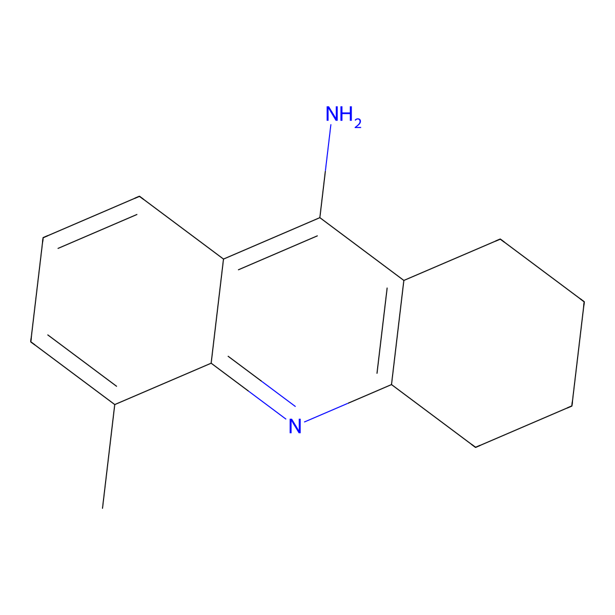 5-Methyl-1,2,3,4-tetrahydroacridin-9-amine molecular structure, CAS 5778-78-9