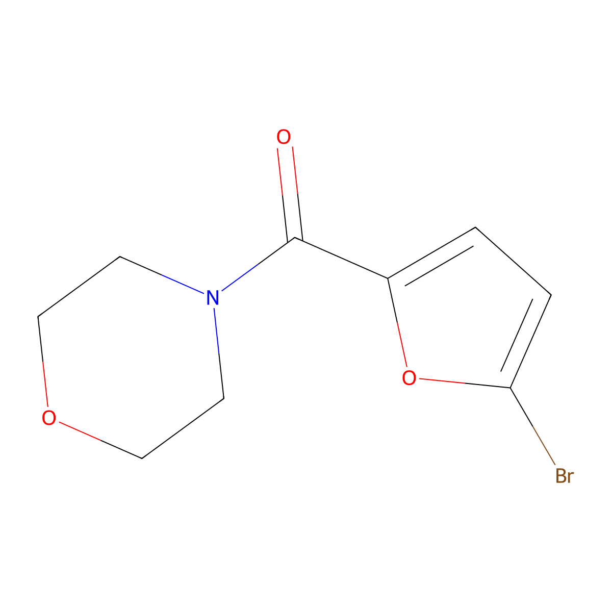 4-(5-Bromo-2-furoyl)morpholine molecular structure, CAS 57785-37-2