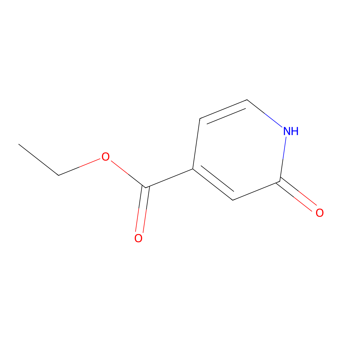 Ethyl 2-oxo-1,2-dihydropyridine-4-carboxylate molecular structure, CAS 57785-85-0