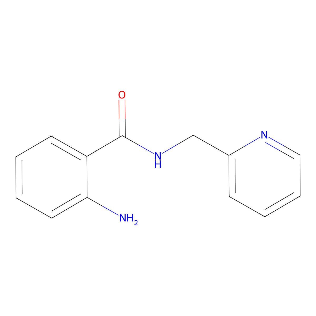 2-Amino-N-(2-pyridinylmethyl)benzamide molecular structure, CAS 57786-49-9