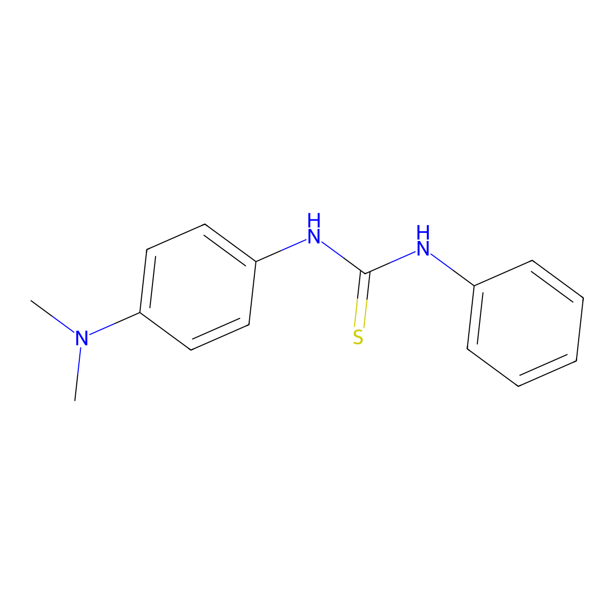 1-[4-(Dimethylamino)phenyl]-3-phenylthiourea molecular structure, CAS 5779-20-4