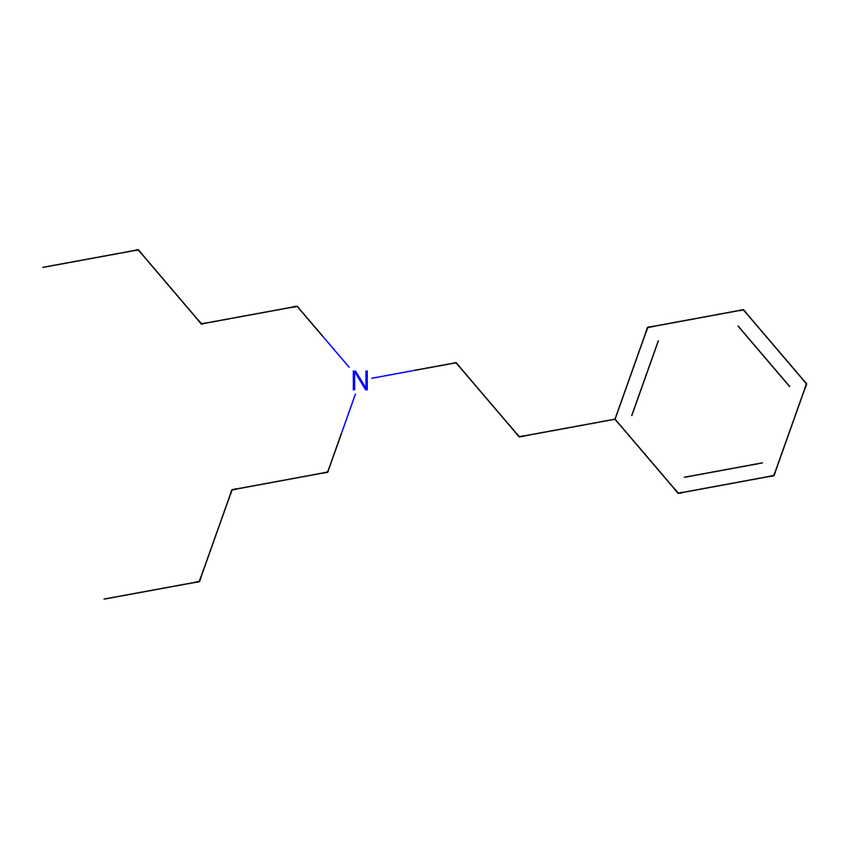 N,N-Dibutylphenethylamine molecular structure, CAS 5779-51-1