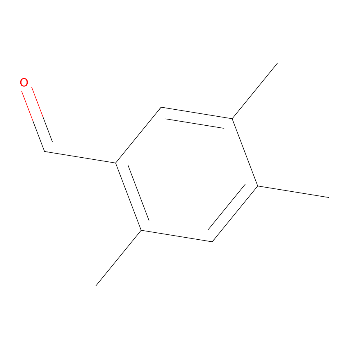 2,4,5-Trimethylbenzaldehyde molecular structure, CAS 5779-72-6
