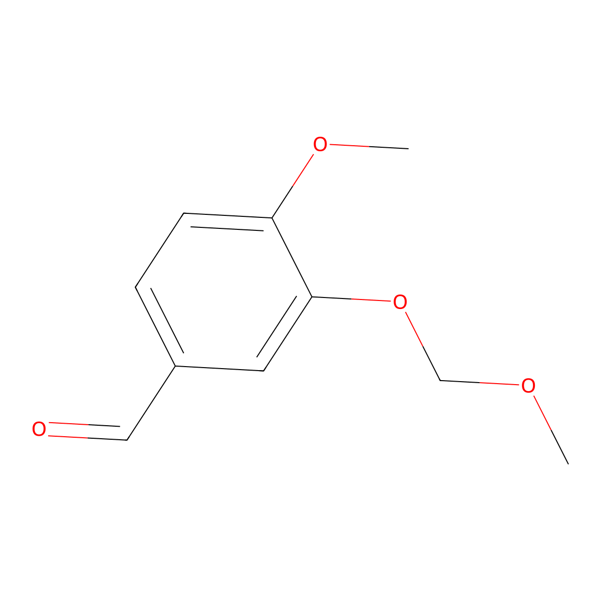 4-Methoxy-3-(methoxymethoxy)benzaldehyde molecular structure, CAS 5779-98-6