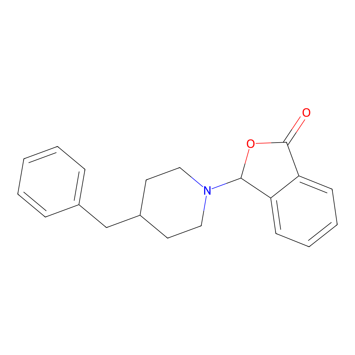 3-(4-benzylpiperidin-1-yl)-2-benzofuran-1(3H)-one molecular structure, CAS 577960-41-9